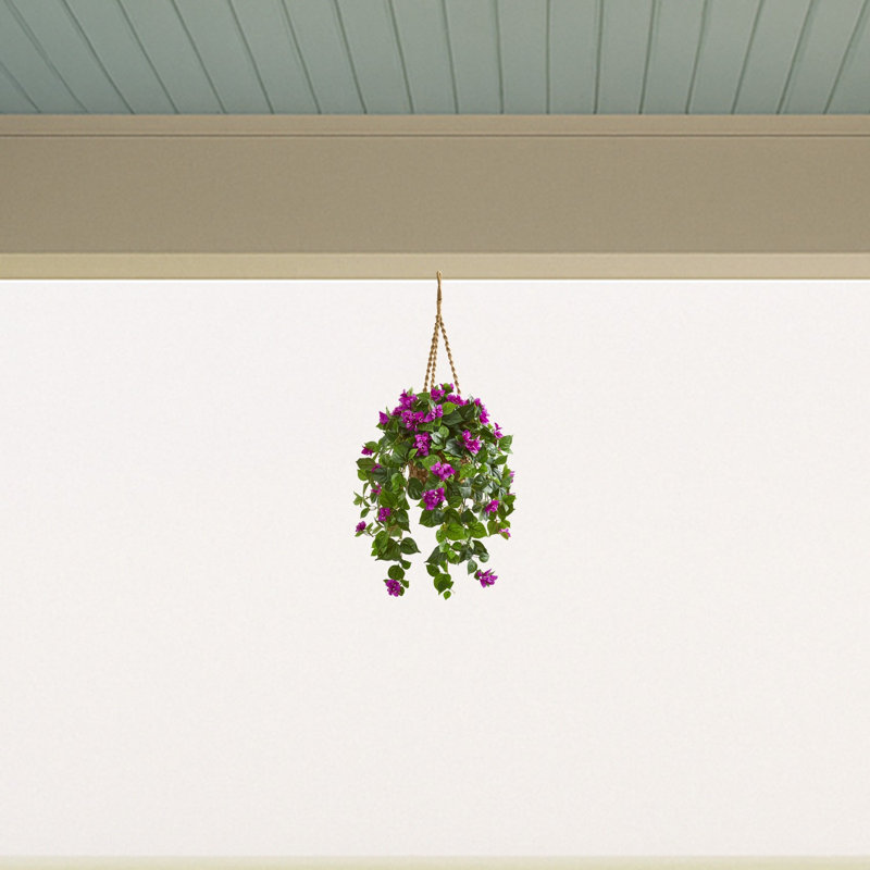 Bougainvillée plante artificielle dans un panier suspendu