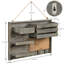 Jalayia Wall Solid Wood Mail Organiser With Key Hooks/Mail Storage
