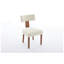 Chaises de salle à manger à accoudoirs sans accoudoirs en bois d'hévéa massif l 24,8 po x P 20,47 po x H 33,86 po DG Collection