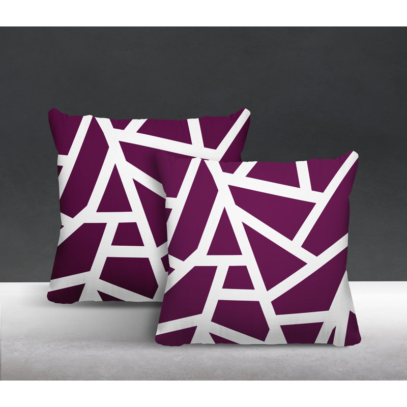 Coussin Clarion, L 15 po x H 15 po, Mauve