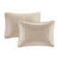 Couvre-lit très grand réversible kaki - 3 pièces de style chic-120469746-120469749