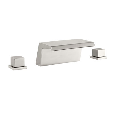 Widespread 2-handle Bathroom Faucet with Drain Assembly