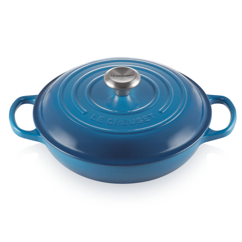Le Creuset Signature Enameled Cast Iron Braiser with Lid, Marseille