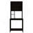 Hutch Desk, Four Shelves, Writing Desk, One Lower Shelf -Black