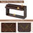 TREXM Rustic Wooden Console Table with Storage Drawers and Open Shelf - Elegant Entryway Table