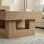 Table basse rustique carrée-130837433