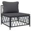 Ensemble de salon de jardin extérieur anthracite