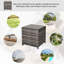 Gennett Square Metal Outdoor Side Table , 64cm W 64cm D