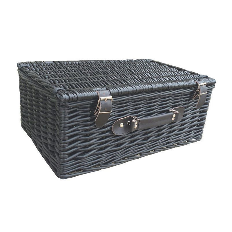 Willow Picnic Basket, 19cm H x 46cm W x 30cm D
