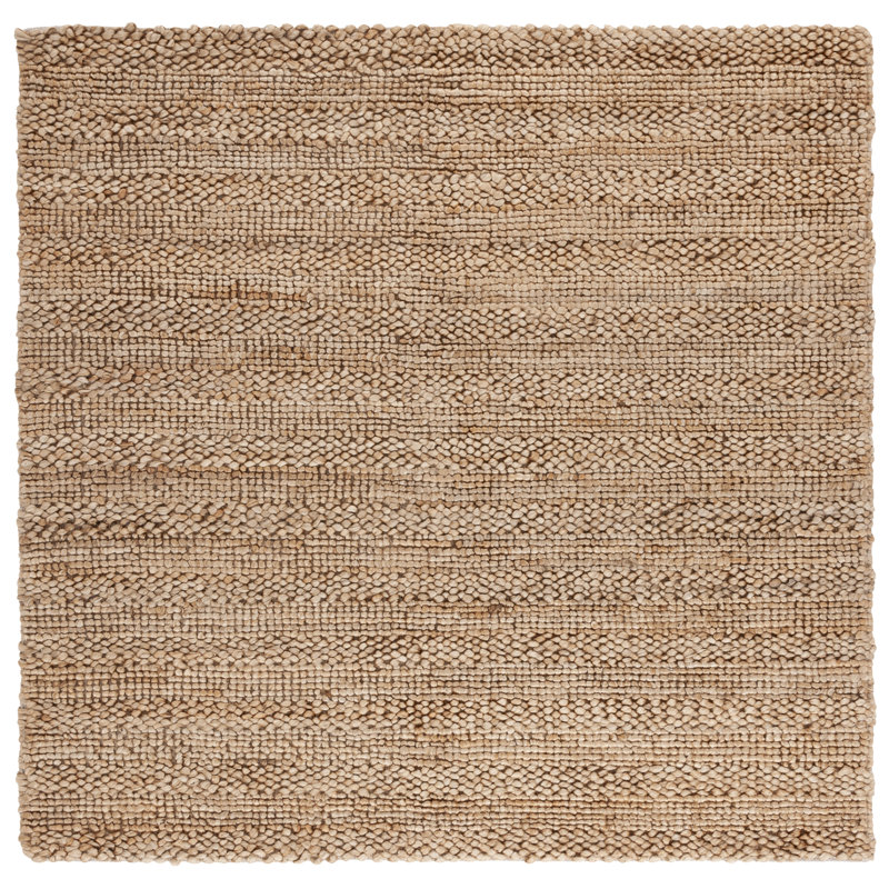Tapis en jute / coton Khamir, Carré 6 pi
