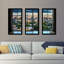Portland, Maine, États-Unis, fenêtre du centre-ville, ensemble de 3 reproductions de photos sur acrylique-20445457