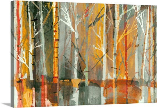 «Sunset» par Chay, reproduction d'art, H 12 po x l 18 po x P 1,5 po, Toile