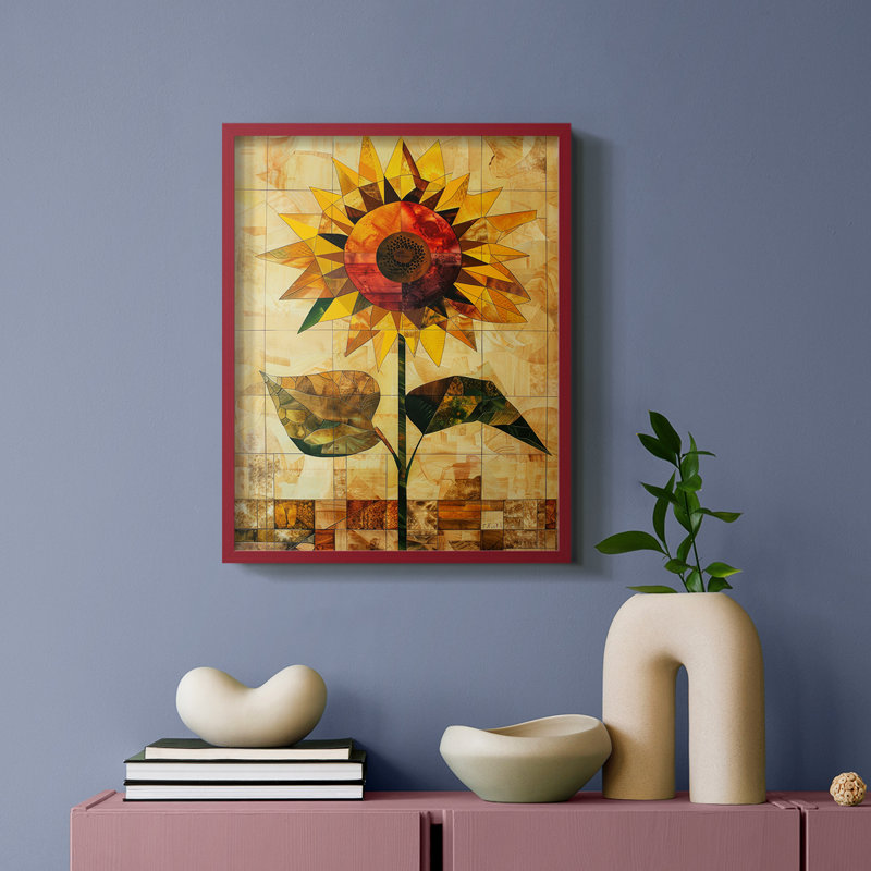 Série FLORAL CDLxxv - reproduction encadrée de qualité supérieure - prête à être accrochée - aucun clou requis