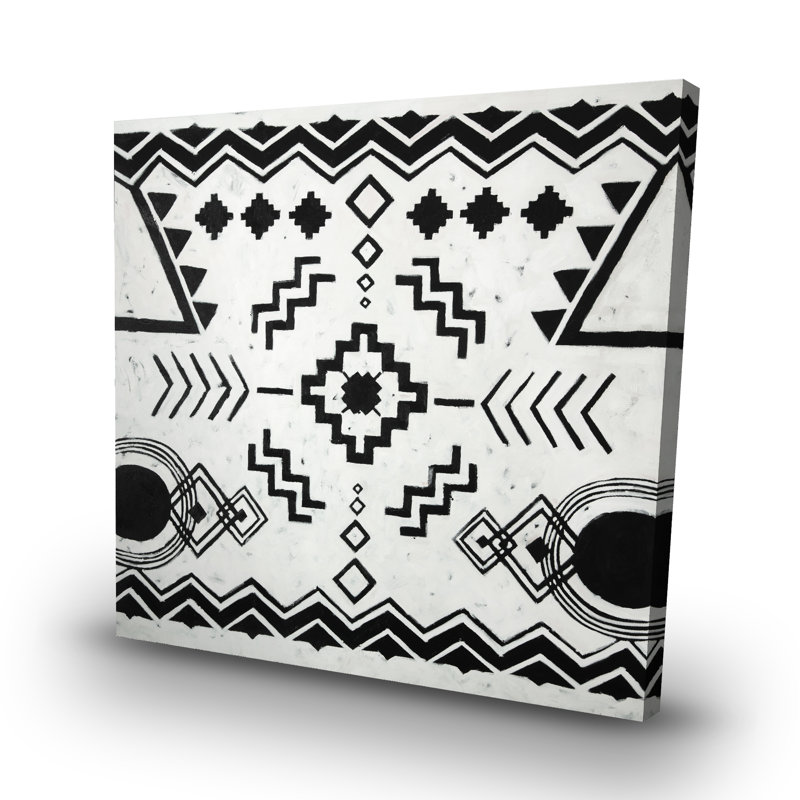 Ethnic patterns - 32"x32" art on canvas