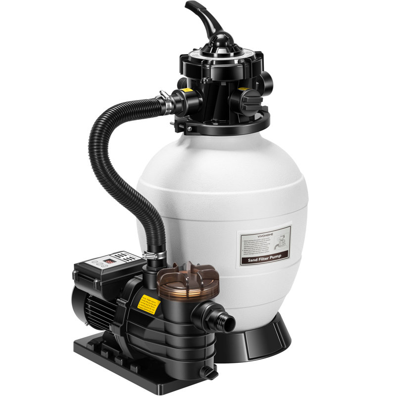 13 po. 2640 gallons par heure, 14 000 gallons, filtre à sable pour piscine avec minuterie