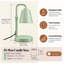 Lampe chauffe-bougie avec minuterie et variateur, brûleur à cire pour bougies parfumées en pot, cadeau de pendaison de crémaillère pour femme, hauteur réglable, pour chambres, cuisine ou bureau, décoration esthétique (vert métallique)-1522860472
