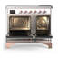 Majestic III Series 40 Inch Induction Range with 6 Induction Elements in Stainless Steel (Brass Trim)-1837201738-1837201740