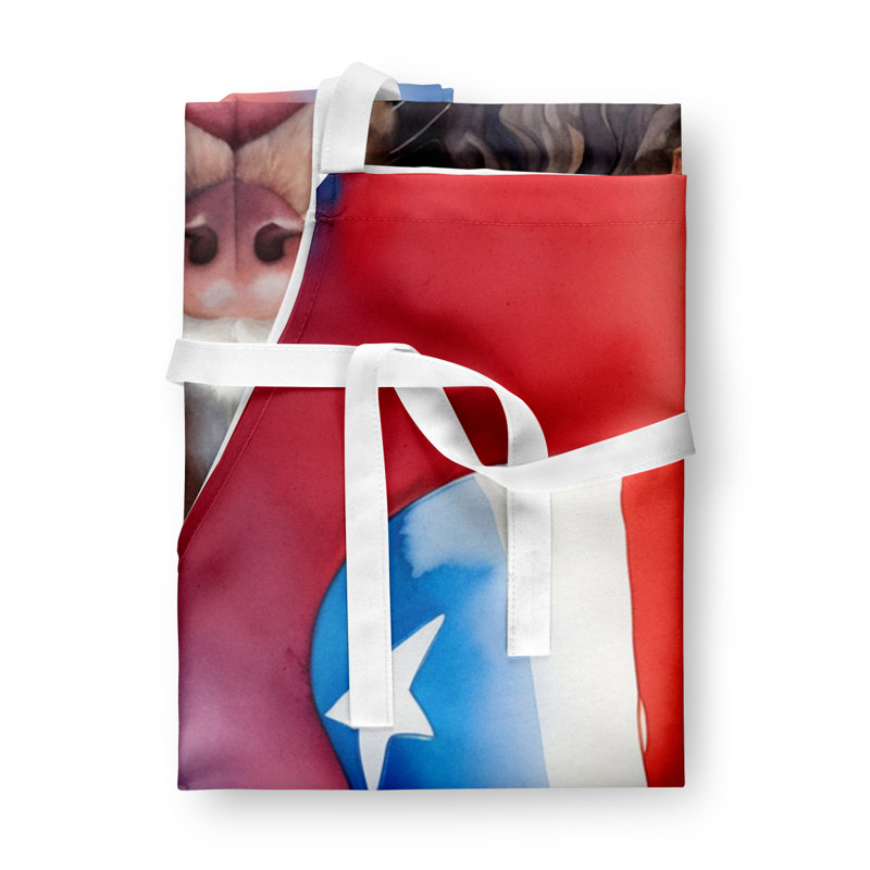 Patriotic American Apron, American Water Spaniel