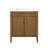 OVE Decors Juliette 30 In. Single Sink Freestanding Warm Walnut Bathroom Vanity With White Quartz Top And Brushed Gold Hardware-119342253-126708839