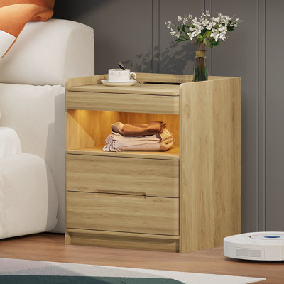 51cm W Bedside Table