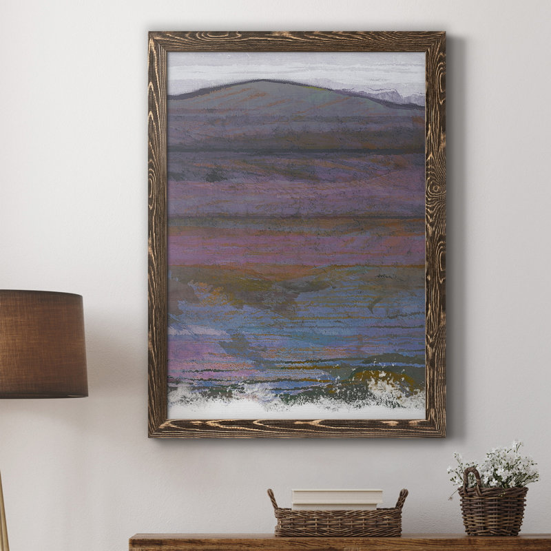 Majestic Mountains I - Peinture sur toile encadrée, Noyer, H 24 po x l 18 po x P 1,5 po