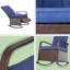 Fauteuil inclinable et berçant en rotin d'extérieur-1202477586