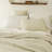 Softpage Comforter Set, Vintage Farmhouse Bedding, Cotton Comforter Jacquard With Curling Grass Pattern, Stone Washed-114193990-114193995
