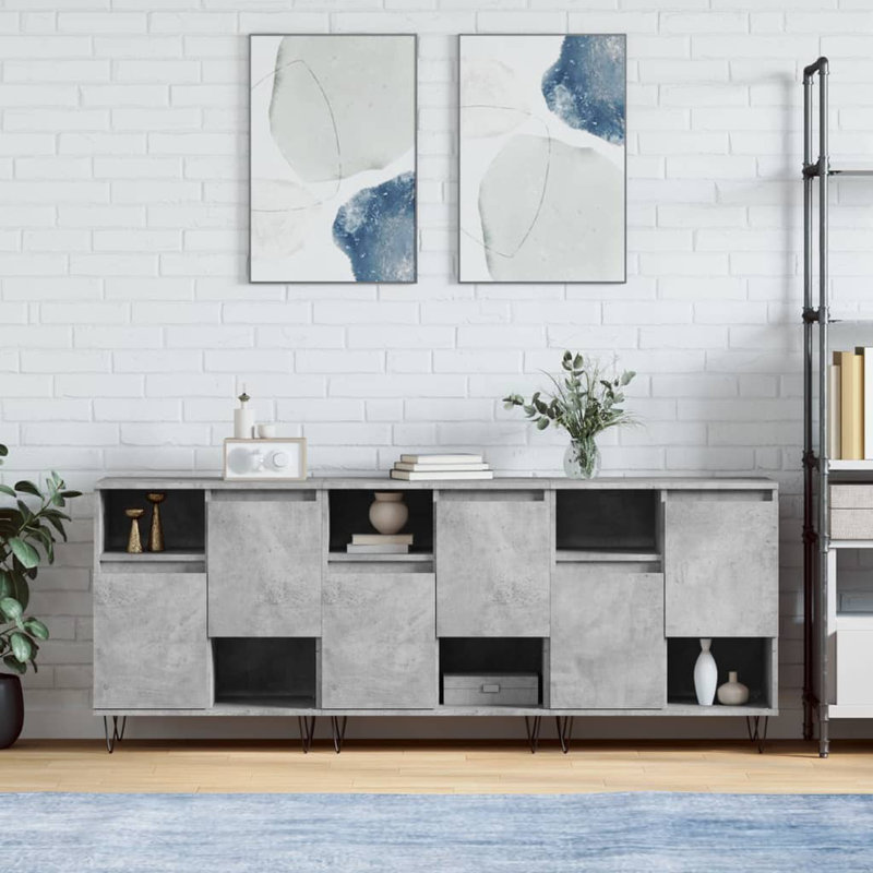 Berneice 180cm Sideboard, Concrete Grey
