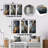 Grey And Gold Abstract Marble Granite I - Abstract Metal Wall Decor Set Of 3-1924086545