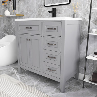 Meuble-lavabo simple 36 po avec plateau