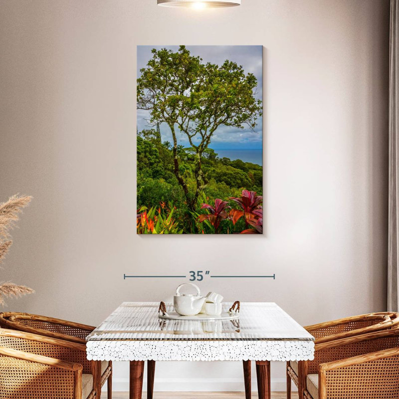 Harnek, Hawaï, arbres tropicaux, H 45 po x l 30 po