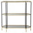 Metal Console Table, Mirrored Shelf
