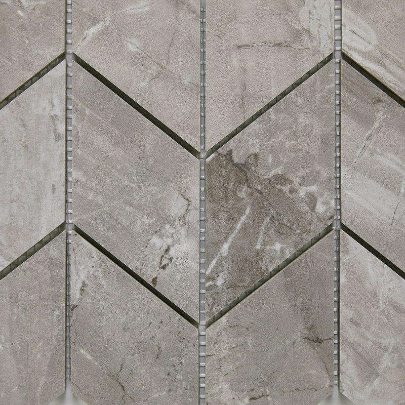 Famed 3" x 6" Porcelain Chevron Mosiac Tile