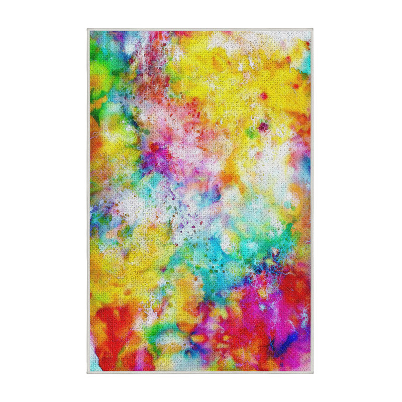 Abstract Indoor Rug, Rectangle 2' x 3'