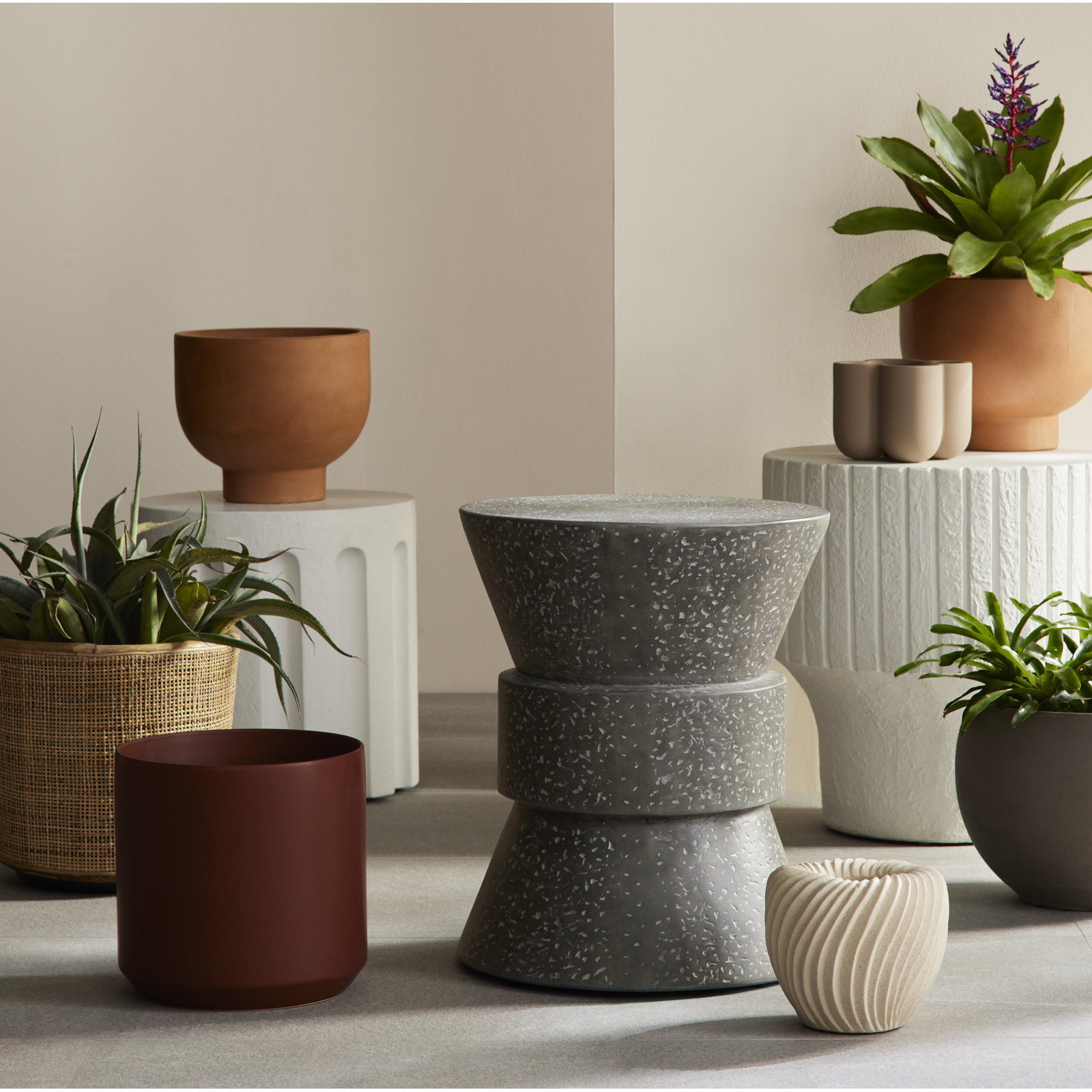 Toca Accent Stone Side Table