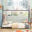 Metal House Platform Bed With Triangle Structure-1371516322