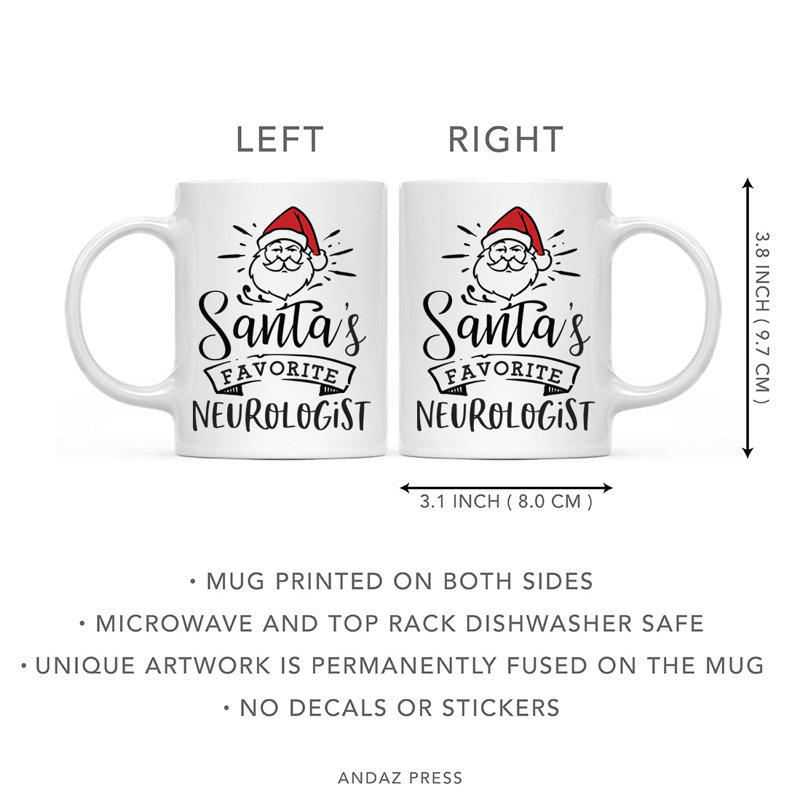 Tasse à café neurologue préférée du père Noël