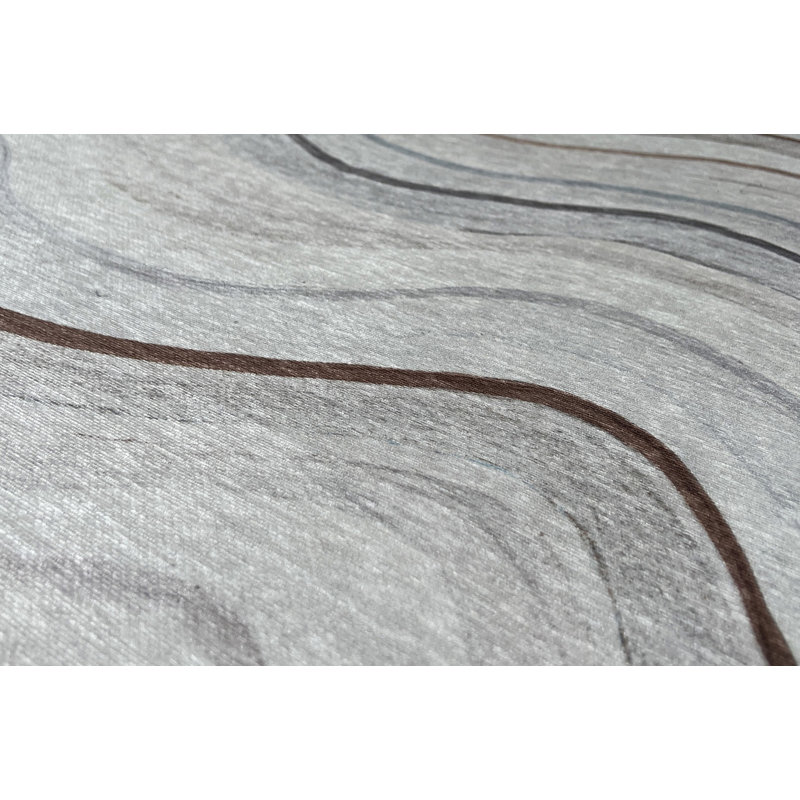 Enolia Washable Abstract Indoor Rug, Rectangle 6' x 9'