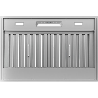 Monsoon II 650 CFM Insert Mount Range Hood with LED Light in Stainless Steel