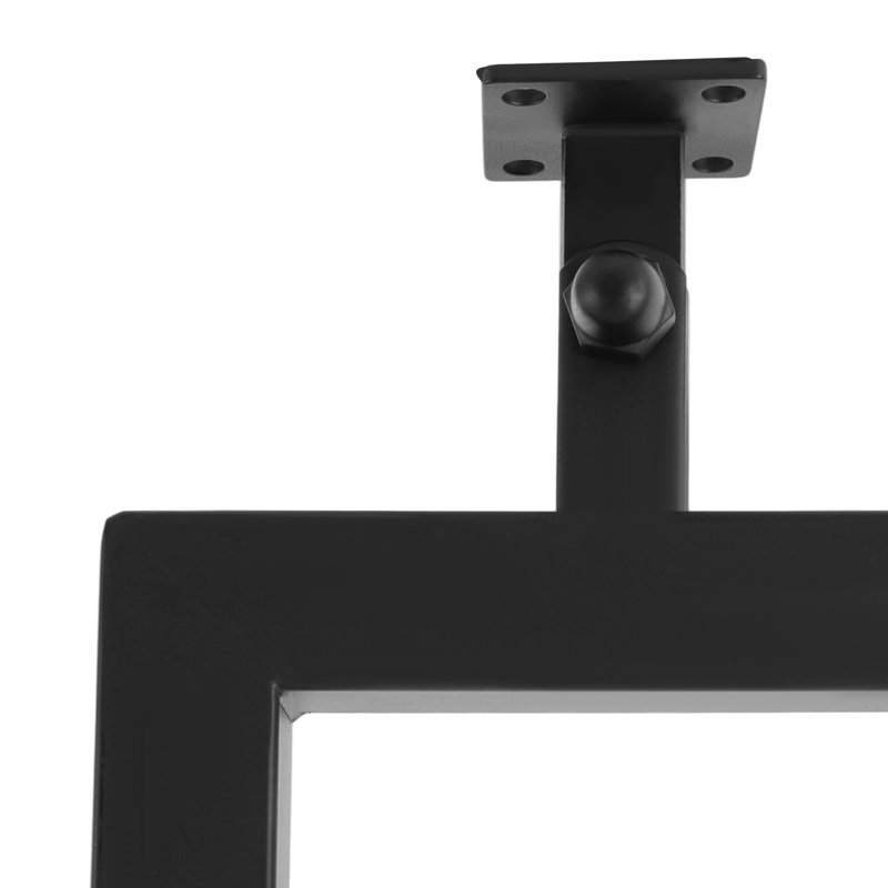 6 Pack 36In U-Shape Stair Railing, Matte Black