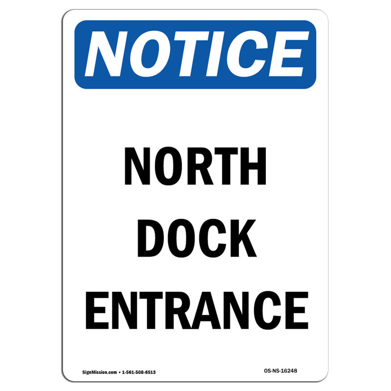 Enseigne d'entrée North Dock