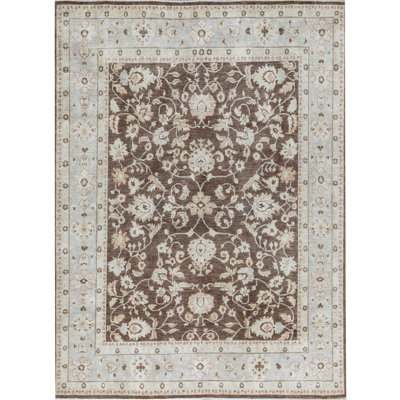 Ziegler Hand-Knotted High-Quality Blue Area Rug