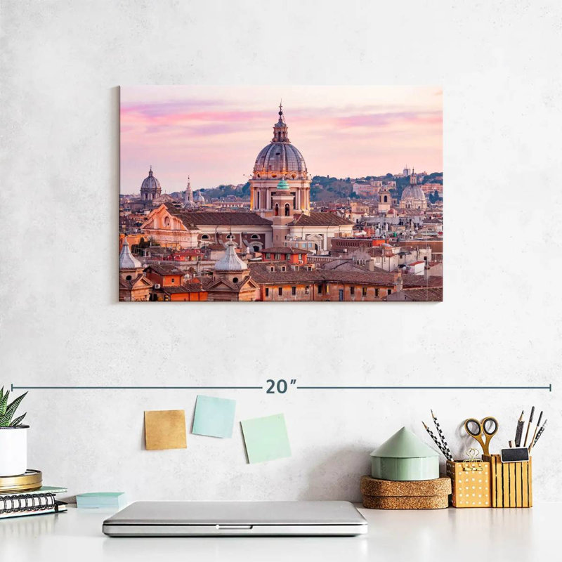 Kavia Rome Sunset Scenery, 8" H x 12" W