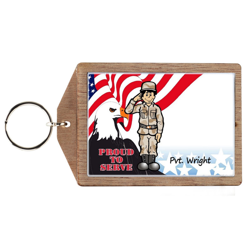 Armée américaine personnalisée - Porte-clés mâle