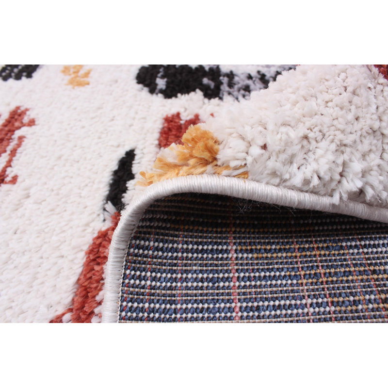 Abstract Indoor Rug, Rectangle 6'7" x 9'6"