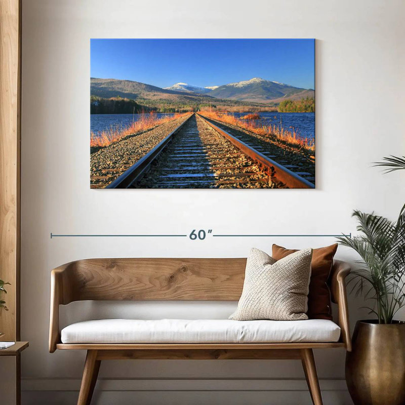 Lilie Androscoggin River Train Tracks, 30" H x 45" W
