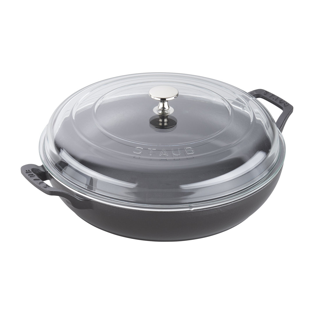 Braisers 3.5 L Cast Iron Round Heritage Braiser/Sauté Pan Staub 