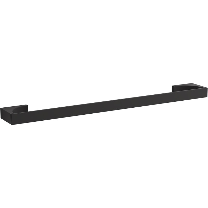 Minimal Towel Bar, Matte Black, 24"W