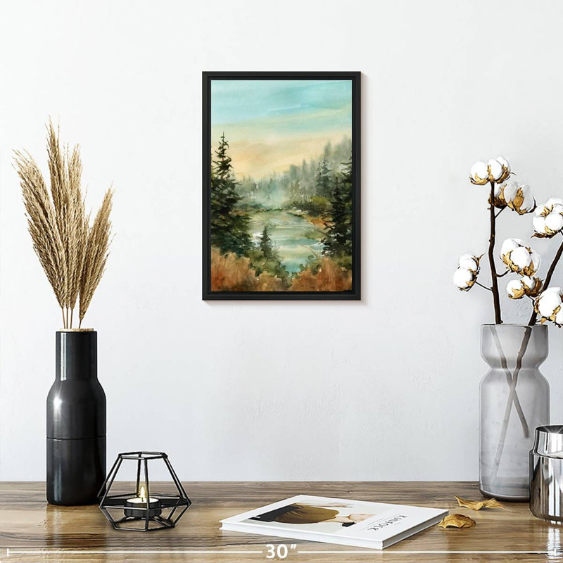 Forest Favorite Spot, 9 po x 13 po, Cadre flottant noir