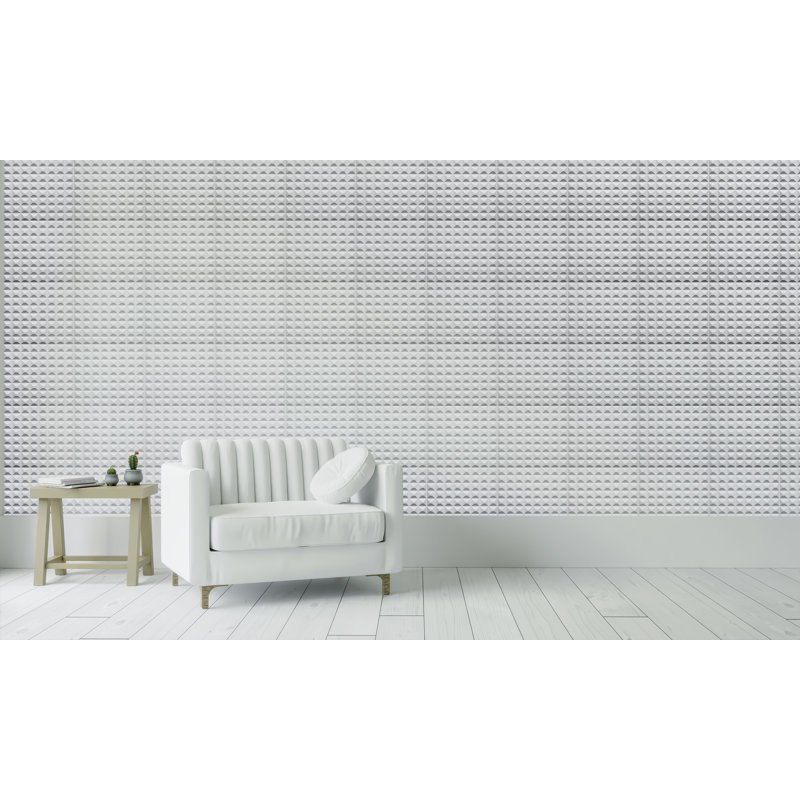 Panneau mural 3D blanc 19,7 po x 19,7 po Falkirk Ross (paquet de 5)